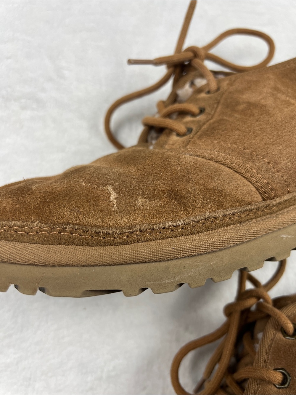UGG Neumel Chukka Boots Chestnut Suede Wool Lined Women’s 7 - Picture 9 of 11